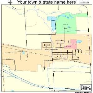  Street & Road Map of Webberville, Michigan MI   Printed 