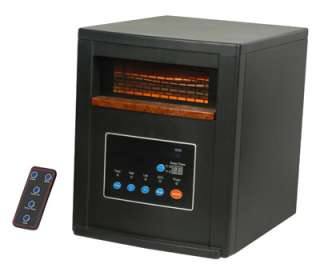 120V/1500W Infrared heater Black plastic cabinet Thermostat control 