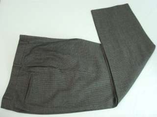 Hart Shaffner Marx 2 Piece Houndstooth Suit ~ 44L 35x31 ~ Large ~ Grey 