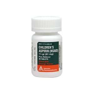  Low Dose Baby Aspirin 81 mg 81 mg 36 Tablets Health 
