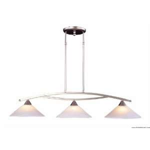  Elk Lighting 6502/3 Three Light Nickel Island Light Satin 