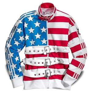   JS Stars And Stripes Track Jacket Top TT USA Rare New Glory  