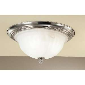 Yorkshire II Ceiling Flush in Satin Nickel Finish 