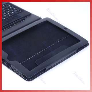 Leather Case With Bluetooth Wireless Keyboard For iPad 2 Stand Cover 