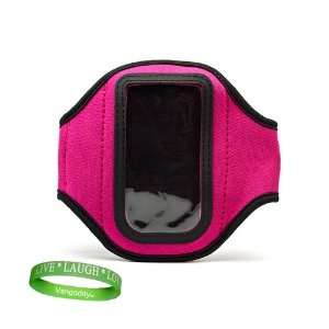 Elegant OEM VG Brand (HOT PINK) Armband with Sweat Resistant lining 