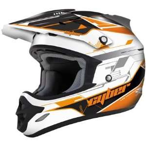  Cyber Helmets UX 25 Motocross Helmet Orange/Black Medium M 