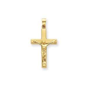   Polished Crucifix Pendant   Measures 39.6x21.1mm   JewelryWeb Jewelry