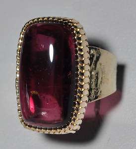Exquisite 27ct Rubelite Tourmaline 14k Gemstone Ring  