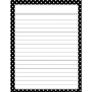   Resources Black Polka Dots Chart, Black (7677): Office Products