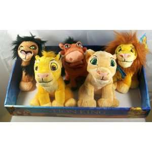    Set of 5 Lion King Plush Beanie Animals Simba Nala: Toys & Games