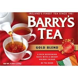 Barrys Tea   Gold Blend   80 Pack Grocery & Gourmet Food