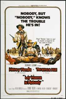 My Name is Nobody 1974 Orig Movie Poster   Henry Fonda  
