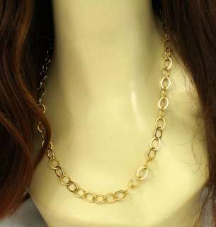 LONG VINTAGE 18K GOLD LADIES OPERA NECKLACE CHAIN  