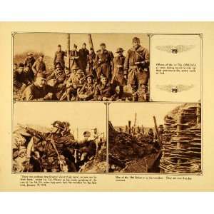  1920 Rotogravure WWI 1st Division 18th Infantry Trench Warfare 