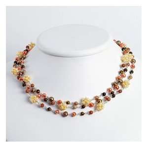Silver Cult. Pearls Red Jasper Tigers Eye Necklace   56 Inch   Lobster 