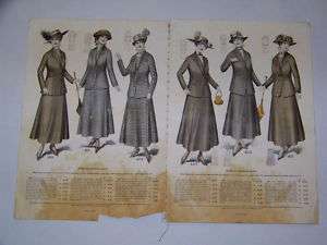 1916 WOMENS CLOTHING CATALOG SILK DRESSES SUITS ALL ARE MADE TO 