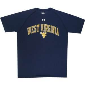   West Virginia Mountaineers Authenitc Under Armour Tech Shirt: Sports