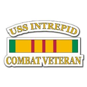  USS Intrepid Vietnam Combat Veteran Decal Sticker 5.5 