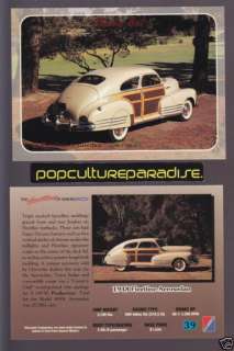 1948 CHEVROLET FLEETLINE AEROSEDAN CAR WOODY Chevy Card  