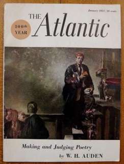 Lot of 9 THE ATLANTIC Magazine Back Issues 1957 1958  