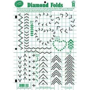 Hot Off The Press   Diamond Folds Template Arts, Crafts & Sewing