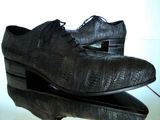 GIANNI BARBATO MAN HAND MADE SHOES EXOTIC LEATHER 41,5  