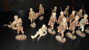 German Elastolin Soldier WW II Set of 16 Toy Soldiers RARE Excellent 