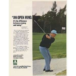  1973 Golfer Lew Worsham An Open Mind J&L Jones & Laughlin 