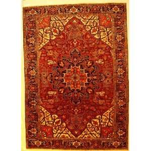  8x12 Hand Knotted HERIZ Persian Rug   86x122