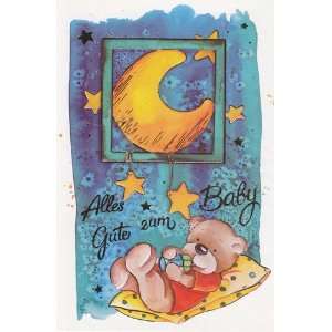  Greeting Cards   New Baby German Alles Gute Zum Baby 