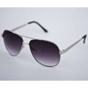   Silver Frame Sunglasses with Gradient Lenses The Collective Sunglasses