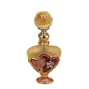  Glass Perfume Bottle with Heart Design: Home & Kitchen