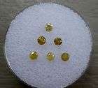 Loose Natural Round Yellow Diamonds 2.5mm each