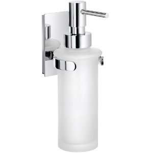  Pool soap dispenser in chrome with frosted glass: Home 