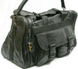   Leather Handbag Travel Gym Messenger Oversized NWT New Mans Bag