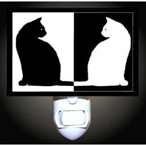  Cat Silouettes Decorative Night Light: Home Improvement