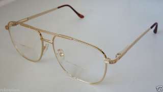 25 (Bifocal) Reading Glasses Gold ColoredFrames1106  