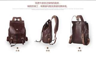 FREE SHIPPING Gear BAND mens Oxhide messenger shoulder brown bags A420 