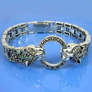  41.30 grams 7.5 Inch 925 Sterling Silver Marcasite O 