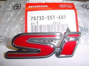 2002 2003 2004 2005 Honda Civic Front Grille Si Emblem OEM NEW 
