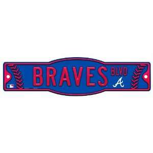  MLB Atlanta Braves 4.5 by 17 Sign: Sports & Outdoors