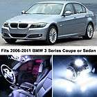 BMW 3 Series White LED Lights Interior Package Kit M3 (Fits 2007 BMW 