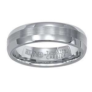 ARTCARVED MAYSON Tungsten Carbide & Sterling Silver Wedding Band (Fo 