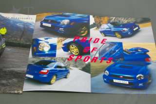 SUBARU IMPREZA WRX STi S Spec Japanese Brochure 2001 GDB WRC Sedan 