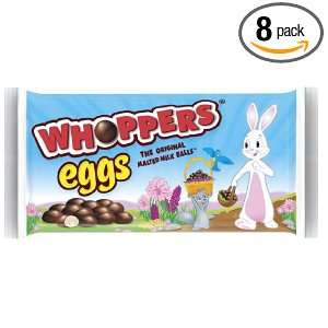 Whoppers Easter Eggs, 10 Ounce Bags (Pack of 8):  Grocery 