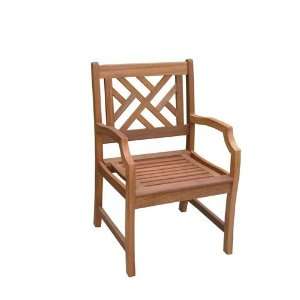  Outdoor Wood Arm Chair