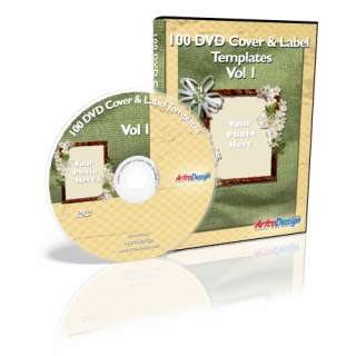 100 DVD COVER & LABEL TEMPLATES Vol1   Seniors, Youth 885007005063 
