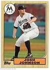 2012 Topps 1987 Mini Insert Josh Johnson #TM34   Miami Marlins  