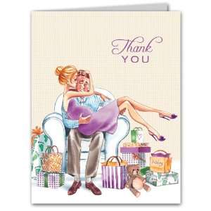  Kisses for Baby Neutral Thank You Notes (Blonde) Baby