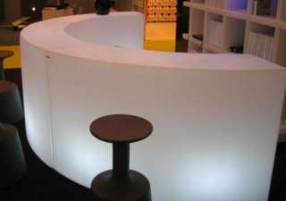 SLIDE SNACK BAR BANCONE LUMINOSO MODULARE MOBILE BIANCO  